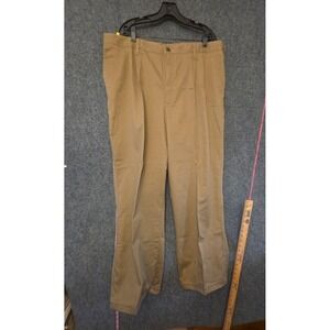 Eddie Bauer Pants Mens 40 Brown Chino Classic Fit Wrinkle Resistant Cotton